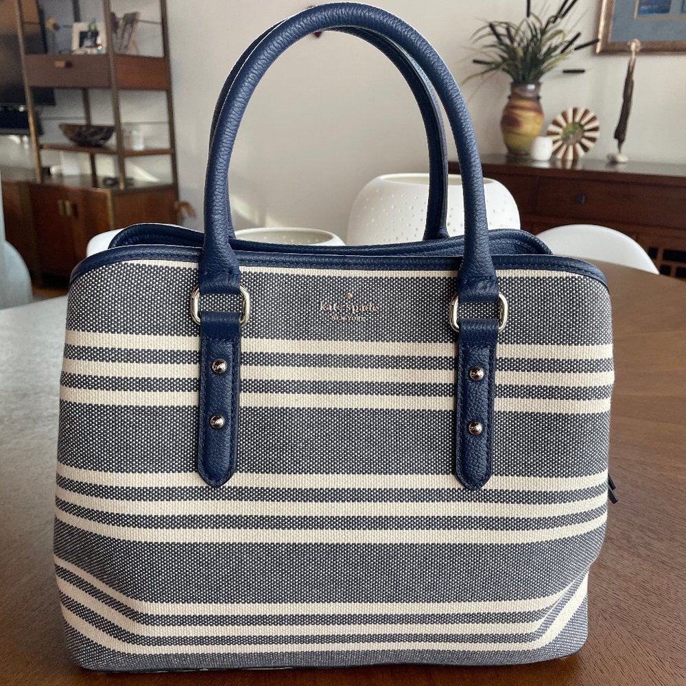 Kate Spade Handbag - Navy & White Stripe